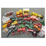 Lg Gp die cast tractors, equipment, parts, etc