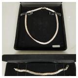2 pcs sterling silver byzantine link jewelry: NOS,