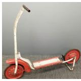 Vintage steel kick scooter w/ brake 37"L