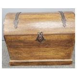 Antique style dome top trunk w/ iron hardware