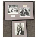 2 framed signed movie star lobby cards: Ray