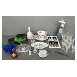 Gp crystal & porcelain, etc items: Swarovski