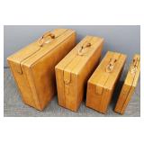 4 pcs vintage Hartmann luggage incl.