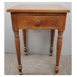 Antique walnut stand w/ drawer: 29 1/2"H 20"W 19"D