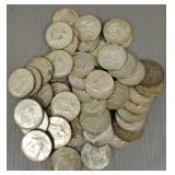 48- 40% silver Kennedy 1/2 dollars