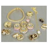 Gp sterling silver vermeil jewelry incl some s/w