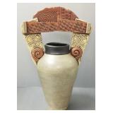 Michael Macone pottery artisan vase 20"H 13"W