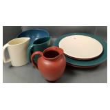 Gp ASA, etc contemporary pottery incl 16" trays