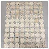 80 (2 rolls) U.S. Washington silver quarters