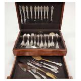 70 pcs sterling silver flatware: Wallace Grand