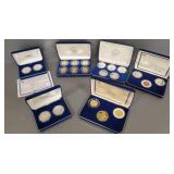6 National Collector Mint replica coin sets
