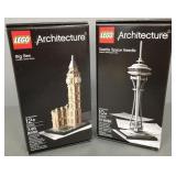 2 Lego sets #21003 & #21003 Space Needle Big Ben 2 Lego sets #21003 & #21003 Space Needle Big Ben