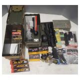 Gp ammo, etc in 2 ammo boxes, locks, scopes Gp ammo, etc in 2 ammo boxes, locks, scopes