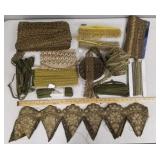 Gp vintage metallic thread, etc passementerie / Gp vintage metallic thread, etc passementerie /
