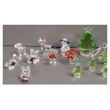 13 Swarovski crystal Christmas tree & bears w/ 13 Swarovski crystal Christmas tree & bears w/
