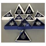 10 Swarovski Christmas ornaments: Asst dates 10 Swarovski Christmas ornaments: Asst dates