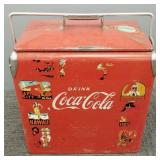 Vintage embossed Coca Cola cooler 19"T 18"W Vintage embossed Coca Cola cooler 19"T 18"W