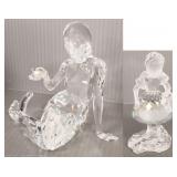 2 Swarovski figures: Mermaid & Little Red Riding 2 Swarovski figures: Mermaid & Little Red Riding