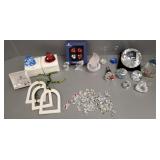 Gp Misc Swarovski crystal items incl hearts, Lg Gp Misc Swarovski crystal items incl hearts, Lg