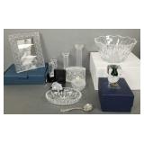 Gp asst glass items incl Durand bowl in box, Gp asst glass items incl Durand bowl in box,