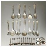 Gp Asst sterling silver flatware pcs: souvenir Gp Asst sterling silver flatware pcs: souvenir