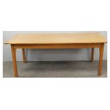 Mission oak contemporary rectangle dining table - Mission oak contemporary rectangle dining table -