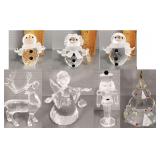 7 Swarovski crystal Christmas figures incl 7 Swarovski crystal Christmas figures incl