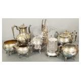 Gp Victorian silverplate: pickle castor, bride Gp Victorian silverplate: pickle castor, bride