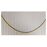 14k gold chain necklace: 5.0g, 24"L 14k gold chain necklace: 5.0g, 24"L