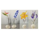 4 Swarovski floral pieces: Dalmally, Dindori, 4 Swarovski floral pieces: Dalmally, Dindori,