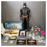 Group: Batman figure, models, sports cards, etc Group: Batman figure, models, sports cards, etc