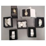 7 fashion watches: 3 w/ sterling silver cases only 7 fashion watches: 3 w/ sterling silver cases only
