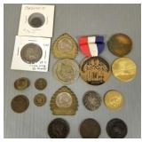Gp Asst early tokens, 2 U.S. Lg cents, etc Gp Asst early tokens, 2 U.S. Lg cents, etc