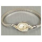 Omega 14k gold watch (case only) w/ diamond Omega 14k gold watch (case only) w/ diamond