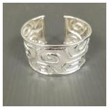 Sterling silver designer style cuff bracelet: Sterling silver designer style cuff bracelet: