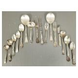 Gp Asst sterling silver, etc flatware incl Gp Asst sterling silver, etc flatware incl