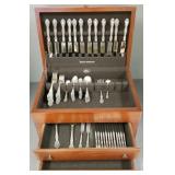 88 pcs sterling silver flatware: Gorham King 88 pcs sterling silver flatware: Gorham King