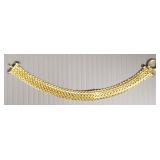 14K gold bracelet w/ stone cabochons- made in 14K gold bracelet w/ stone cabochons- made in