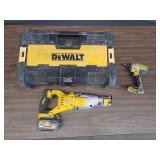 Gp DeWalt tools: saw, radio, impact, 1 battery- Gp DeWalt tools: saw, radio, impact, 1 battery-