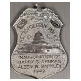 1949 D.C. Metropolitan Police badge: 1949 D.C. Metropolitan Police badge:
