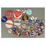 Gp political, etc pin back buttons incl McKinley Gp political, etc pin back buttons incl McKinley