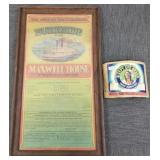 2 advertising items: Sleepy Eye barrel label & 2 advertising items: Sleepy Eye barrel label &