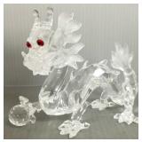 Swarovski Dragon with box & stand Swarovski Dragon with box & stand