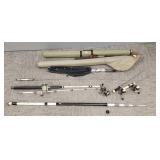 Gp fishing rods, etc: ice fishing, big game