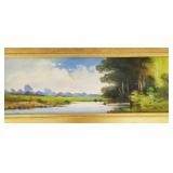 C. Braley signed pastel painting on board: