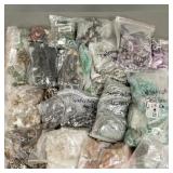 Lg Gp beads: natural stones, glass, etc