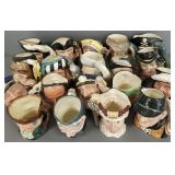 19 Lg Royal Doulton Toby mugs: The Falconer,