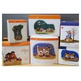 6 Dept 56 Snow Village Halloween houses, etc: