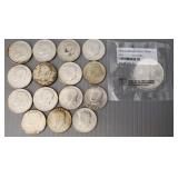 Gp silver U.S. coins- 2009 silver eagle & 15- 40%