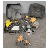 Gp Asst power tools incl nailers, router w/ bits,